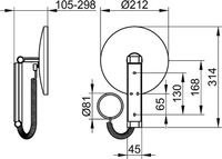 Косметическое зеркало Keuco iLook move 17612 019000 Хром арт-17612019000 — фото 2, Косметические зеркала
