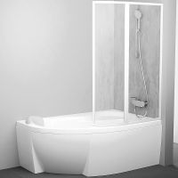 Товар: Шторка на ванну Ravak Supernova VSK2 Rosa 150 R профиль Белый витраж пластик Rain арт-76P8010041 - фото 2 Шторка на ванну Ravak Supernova VSK2 Rosa 150 R профиль Белый витраж пластик Rain арт-76P8010041 — фото 2, Шторки для ванной распашные