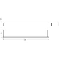 Полотенцедержатель Migliore Kvant Золото арт-30240 — фото 2, Полотенцедержатели