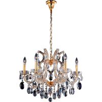 Товар: Люстра Crystal Lux Прозрачная Золото арт-HOLLYWOOD SP6 GOLD - фото 1 Люстра Crystal Lux Прозрачная Золото арт-HOLLYWOOD SP6 GOLD — фото 1, Люстры