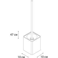 Товар: Ершик для унитаза Fixsen Text Черный Белый Хром арт-FX-230-5 - фото 2 Ершик для унитаза Fixsen Text Черный Белый Хром арт-FX-230-5 — фото 2, Ершики для унитаза