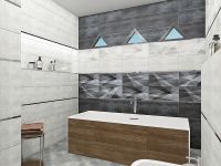 Керамическая плитка AltaCera Shape Geometry настенная 24,9х50 см арт-WT9SHG17 — фото 2, Керамическая плитка