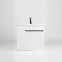 Тумба под раковину VIANT Куба 60 подвесная Белая арт-VKUB60CO-T1STP — фото 2, Тумбы под раковину