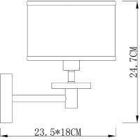 Настенный светильник Artelamp Furore Хром Белый арт-A3990AP-1CC — фото 4, Бра