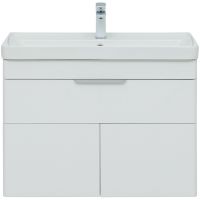 Тумба с раковиной Aquanet Ирис new 80 подвесная Белый глянец арт-312430 — фото 2, Тумбы с раковиной