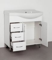 Тумба под раковину Style Line Эко Стандарт 82 L Белая арт-ЛС-00000108 — фото 9, Тумбы под раковину