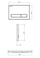 Клавиша смыва AM.PM Inspire Белая арт-I014101 — фото 2, Кнопки смыва