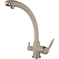 Смеситель для кухни Frap H99 Бежевый арт-F4399-20 — фото 1, Смесители для кухни