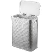 Товар: Корзина для белья Geralis Punto Серебро, кант Хром, стандартная арт-PHH-B - фото 2 Корзина для белья Geralis Punto Серебро, кант Хром, стандартная арт-PHH-B — фото 2, Корзины для белья