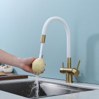 Товар: Смеситель для кухни Splenka Золото матовое Белый арт-S70.64.03 - фото 12 Смеситель для кухни Splenka Золото матовое Белый арт-S70.64.03 — фото 12, Смесители для кухни