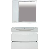 Тумба с раковиной Misty Элвис 85 подвесная Белая глянцевая арт-УТ000007114 — фото 3, Тумбы с раковиной