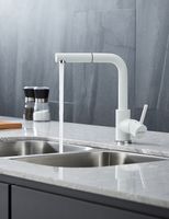 Смеситель для кухни Paulmark Kassel Белый матовый арт-Ka214311-431TW — фото 5, Смесители для кухни