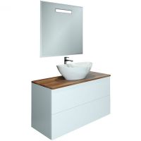 Тумба с раковиной Orange Otto 100 Белая арт-Ot-100TuWOOD+G56 — фото 2, Тумбы с раковиной