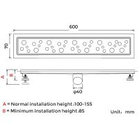 Товар: Душевой лоток Gappo с решеткой Нержавеющая сталь арт-G86007-2 - фото 13 Душевой лоток Gappo с решеткой Нержавеющая сталь арт-G86007-2 — фото 13, Душевые лотки