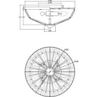 Потолочный светильник Maytoni Neoclassic Facet Прозрачный Хром арт-MOD094CL-04CH — фото 9, Накладные светильники