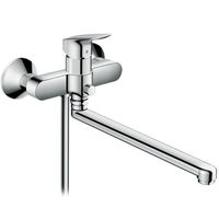Смеситель для ванны Hansgrohe Logis универсальный Хром арт-71402000 — фото 2, Смеситель для ванны