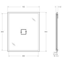 Товар: Зеркало Cezares Tiffany 73 с подсветкой Verde opaco с системой антизапотевания арт-45087 - фото 2 Зеркало Cezares Tiffany 73 с подсветкой Verde opaco с системой антизапотевания арт-45087 — фото 2, Зеркала в ванную комнату
