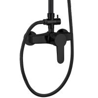 Душевая система Orange OneLife Черная матовая арт-P01-912b — фото 3, Душевые стойки