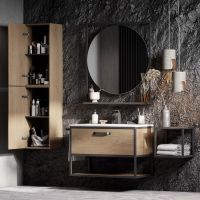 Полка Aquaton Лофт Фабрик 34 Дуб кантри арт-1A242703LTDY0 — фото 5, Полки