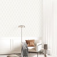 Обои Andrea Rossi Cheradi Винил на флизелине (1,06*10,05) Белый/Бежевый, Орнамент арт-54399-4 — фото 3, Обои для стен