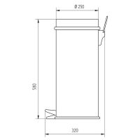 Ведро для мусора Migliore Complementi Хром арт-21955 — фото 6, Мусорные ведра