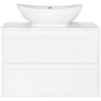 Тумба под раковину Style Line Монако 80 Люкс Plus подвесная Осина белая Белый Лакобель арт-ЛС-00000634 — фото 1, Тумбы под раковину