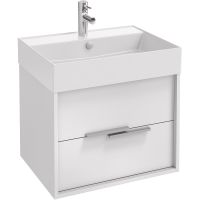 Тумба под раковину Jacob Delafon Vivienne 60 подвесная Белая глянцевая арт-EB1666-J5-J5 — фото 1, Тумбы под раковину