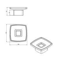 Мыльница Langberger Black Edition Черный матовый арт-11317A-BP — фото 2, Мыльницы