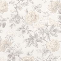Обои Prima Italiana Carnevale Винил на флизелине (1,06*10) Белый/Бежевый/Серый, Цветы/Листья арт-80701 — фото 1, Обои для стен