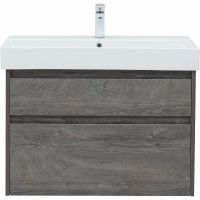 Тумба под раковину Aquanet Nova Lite 85 подвесная Дуб рошелье арт-249937 — фото 1, Тумбы под раковину