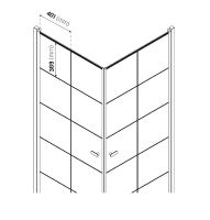 Душевой уголок New Trendy New Soleo Black 90х90 профиль Черный стекло прозрачное арт-D-0285A/D-0285A — фото 8, Квадратные душевые уголки