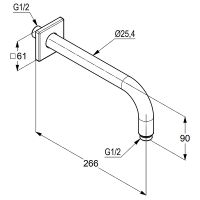 Товар: Кронштейн для верхнего душа Kludi A-Qa Хром арт-6653305-00 - фото 2 Кронштейн для верхнего душа Kludi A-Qa Хром арт-6653305-00 — фото 2, Кронштейны для верхнего душа