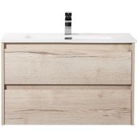 Тумба под раковину BelBagno Kraft 80 подвесная Rovere Galifax Bianco арт-KRAFT-800-2C-SO-RGB — фото 1, Тумбы под раковину