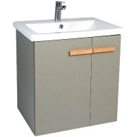 Тумба под раковину VIANT Мюнхен 80 подвесная Хаки арт-VMUN80COH-T2STP — фото 1, Тумбы под раковину