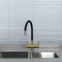 Товар: Смеситель для кухни Gappo Золотой сатин Черный арт-G4398-33 - фото 8 Смеситель для кухни Gappo Золотой сатин Черный арт-G4398-33 — фото 8, Смесители для кухни