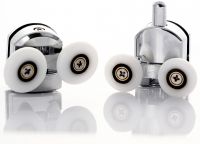 Душевая дверь Abber Schwarzer Diamant 150 профиль Хром стекло прозрачное арт-AG30150H — фото 3, Раздвижные душевые двери