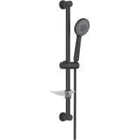 Душевой гарнитур Aquatek Бетта 3jet Черный матовый арт-AQ2013MB — фото 1, Душевые гарнитуры на штанге