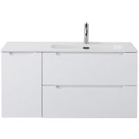 Тумба под раковину BelBagno Etna 100 R подвесная Bianco Lucido арт-ETNA-1000-2C-1A-SO-BL-R — фото 1, Тумбы под раковину