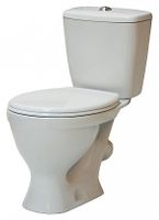 Унитаз-компакт Sanita Эталон эконом с бачком и сиденьем арт-WC.CC/Etalon/1-P/WHT.G/S1 — фото 1, Напольные унитазы