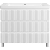 Тумба с раковиной Brevita Victory 105 Белая матовая арт-УТ000024305 — фото 2, Тумбы с раковиной