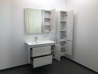 Зеркальный шкаф Comforty Бремен 90 Дуб белый арт-00004142374 — фото 3, Зеркальные шкафы в ванную