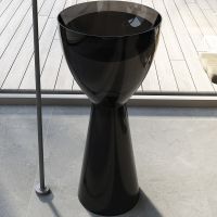 Раковина Abber Kristall 45 Черная арт-AT2703Onyx — фото 2, Раковины напольные