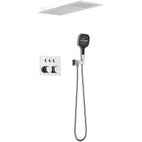 Душевая система Vincea с термостатом Хром арт-VSFW-401TCH — фото 1, Встраиваемые душевые комплекты