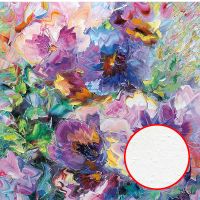 Фреска Ortograf Цветы 8001 Фактура бархат FX Флизелин (2,7*2,7) Разноцветный, Абстракция/Цветы/Живопись арт-8001 (бархат FX) — фото 1, Фрески