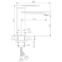 Смеситель для раковины Orange Vesper Черный матовый арт-M10-021b — фото 8, Смесители для раковины