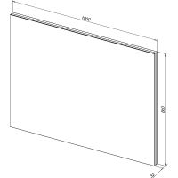 Зеркало Aquanet Гласс 100 с подсветкой Белый глянец с сенсорным выключателем арт-274134 — фото 4, Зеркала в ванную комнату