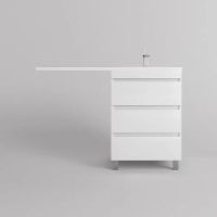 Тумба под раковину Style Line Даллас Леон 120 Люкс Plus Белая арт-СС-00002439 — фото 3, Тумбы под раковину