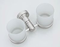 Стакан для зубных щеток Frap F37 двойной Сатин арт-F3708 — фото 4, Стаканы для зубных щеток