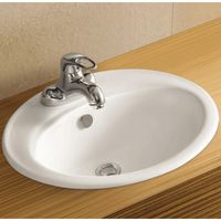 Раковина WeltWasser Deilbach 6002 55 Белый глянец арт-10000003888 — фото 1, Раковины встраиваемые сверху