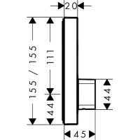 Смеситель для душа Hansgrohe ShowerSelect Хром арт-15767000 — фото 4, Смеситель для душа